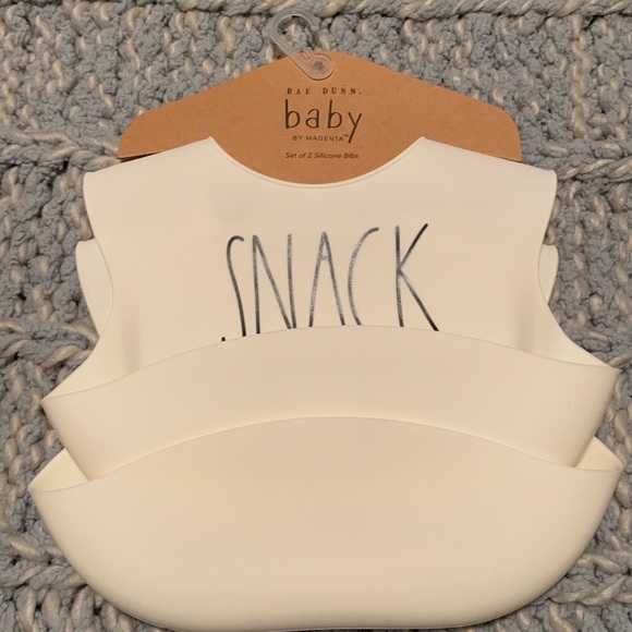 COPY - Rae Dunn Baby Set of 2 Silicone Bibs - Picture 8 of 8